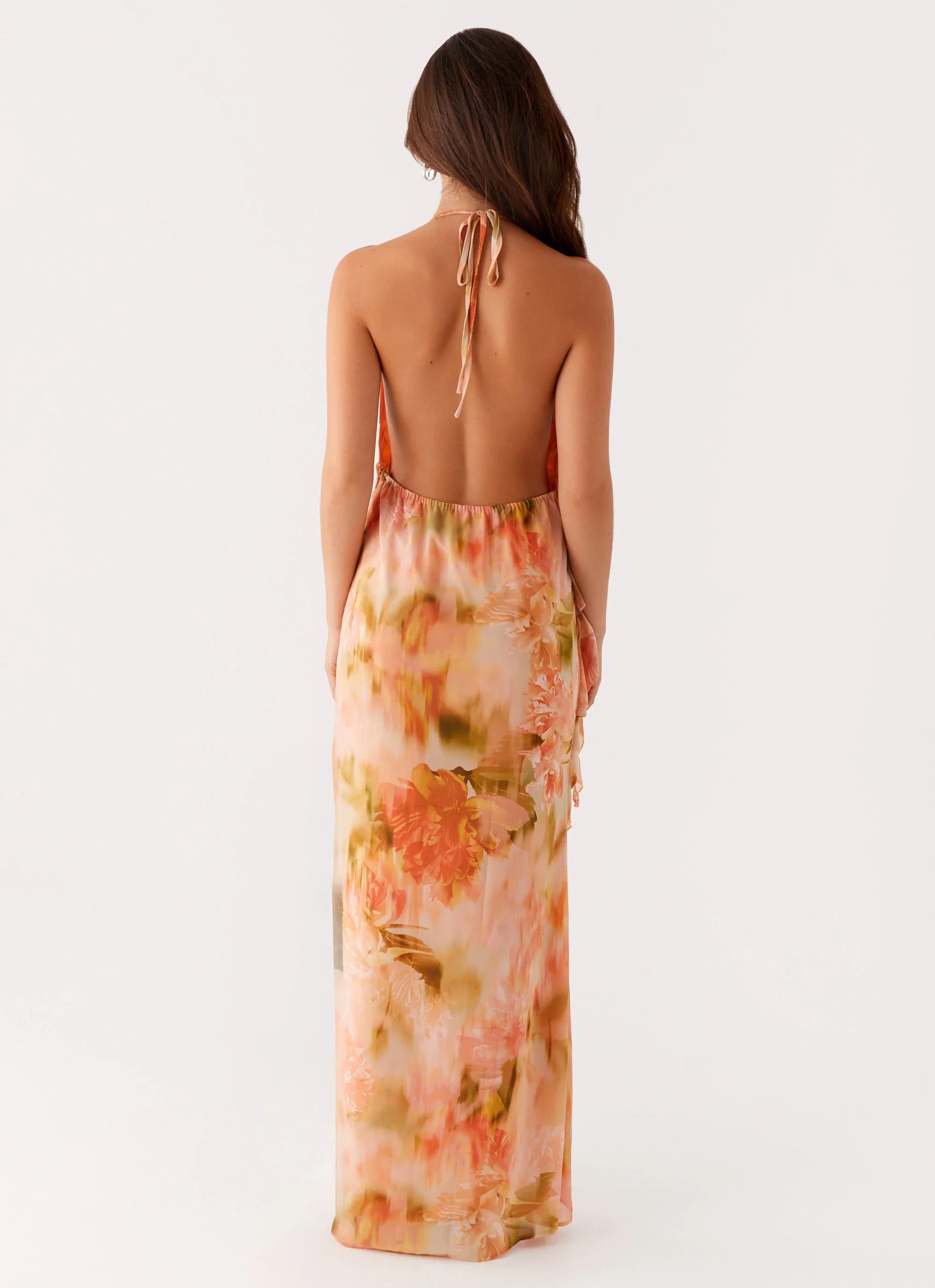 Diedre Rose Strappy Maxi Dress - Sunset Floral