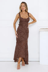 Enchanted Empire Maxi Dress Brown