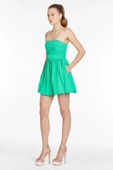 Oscar Attention Snatch Mini Dress Green
