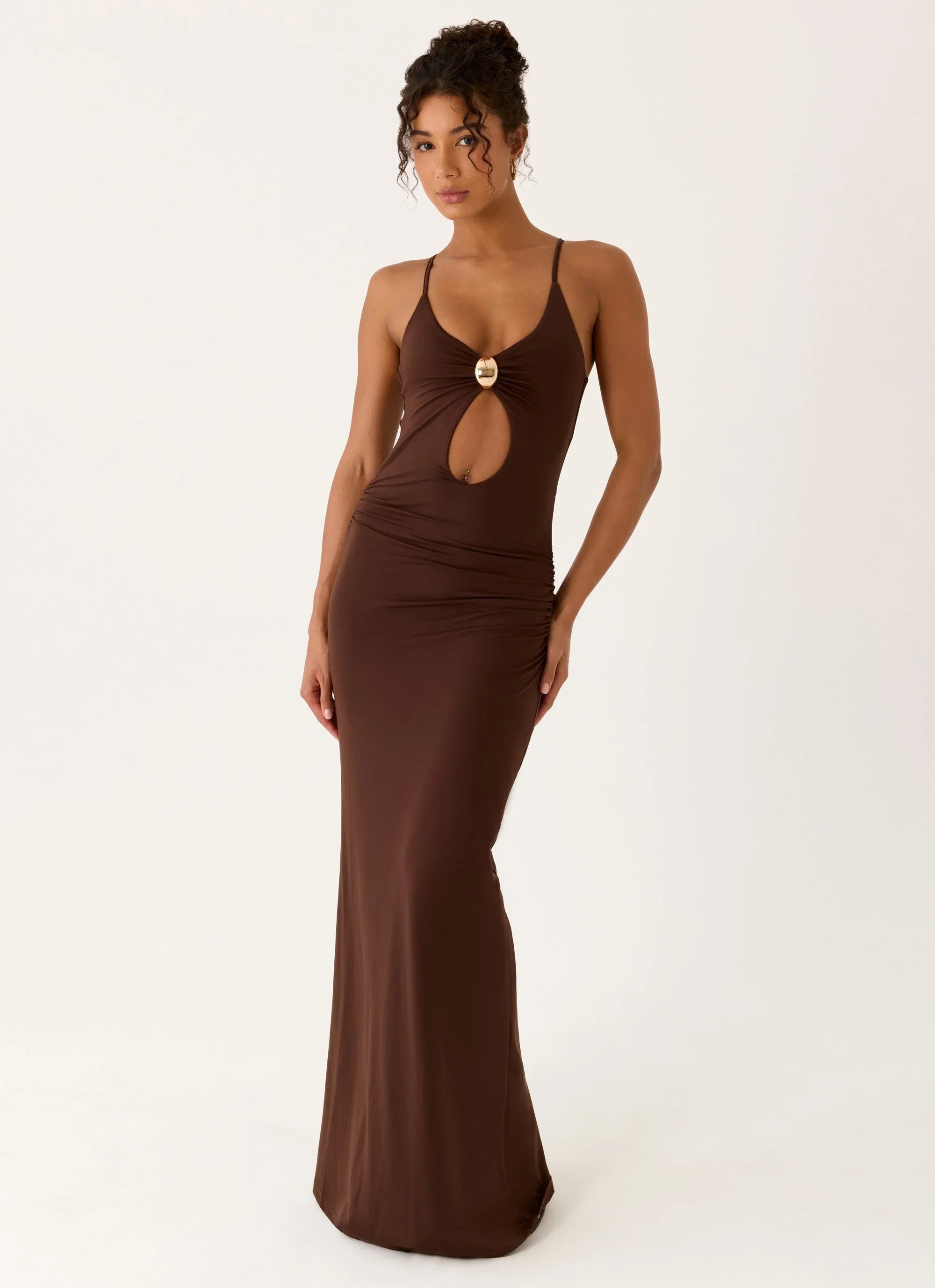 Inez Maxi Dress - Chocolate