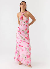 Serafim Chiffon Maxi Dress - Petal Soleil